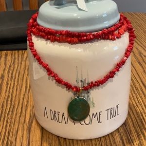 Coral and turquoise necklace